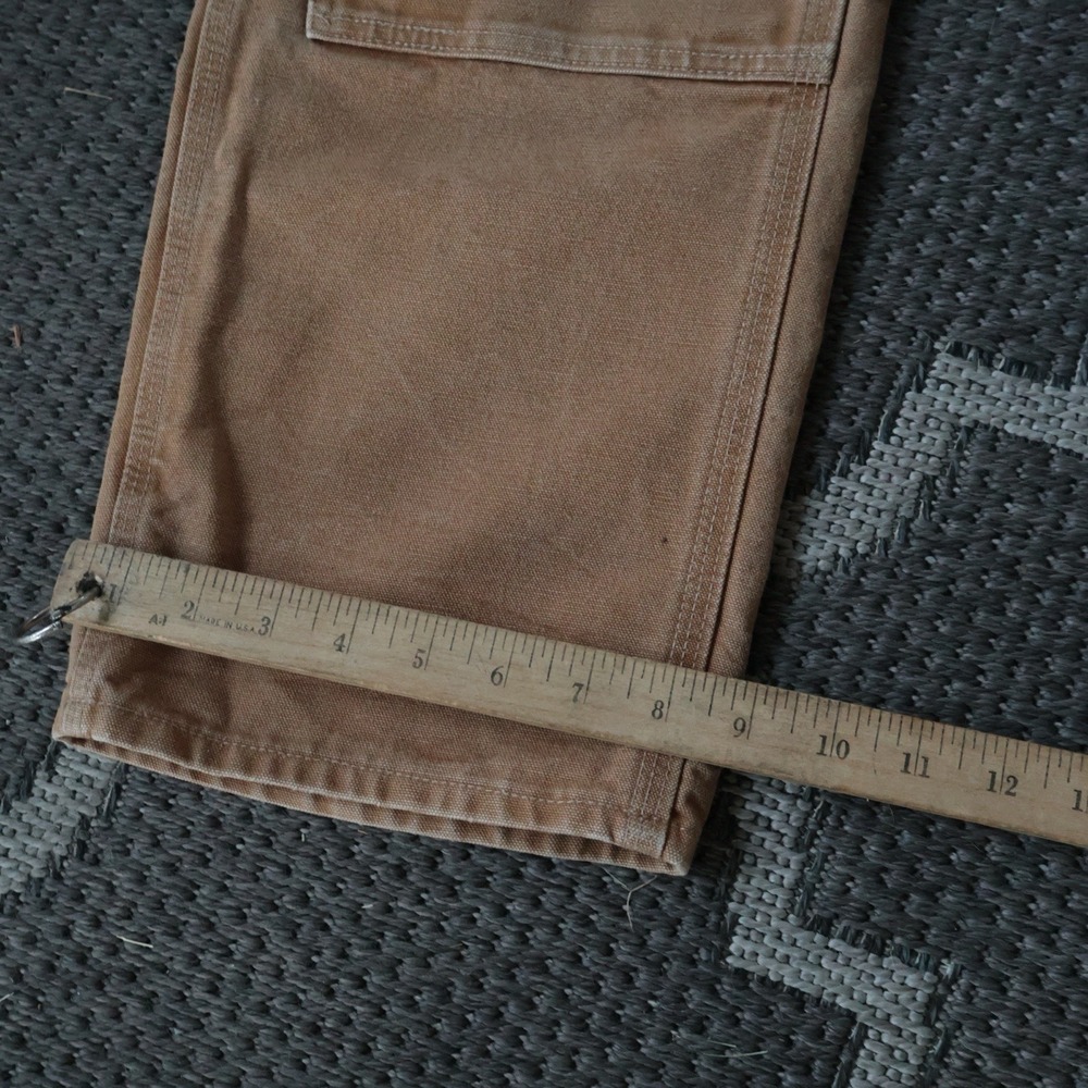 Carhartt Double Knee Pants B01 BRN Loose Original Fit Made in USA 30X30 Rare - Picture 7 of 12